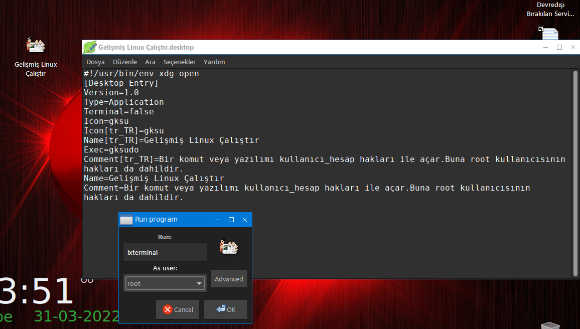 Gelişmiş Linux Çalıştır.png Gelişmiş Linux Çalıştır.png